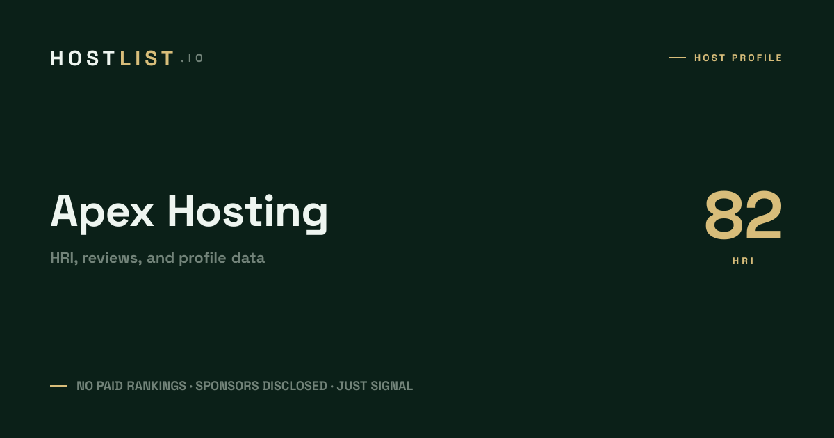 Apex Hosting product image